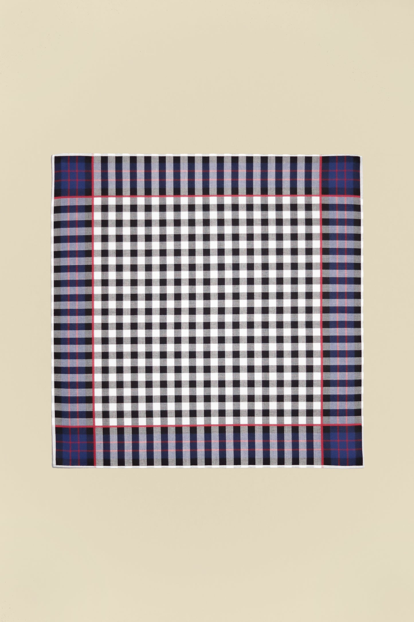 Men's Handkerchief Box Set - Bordered Checks