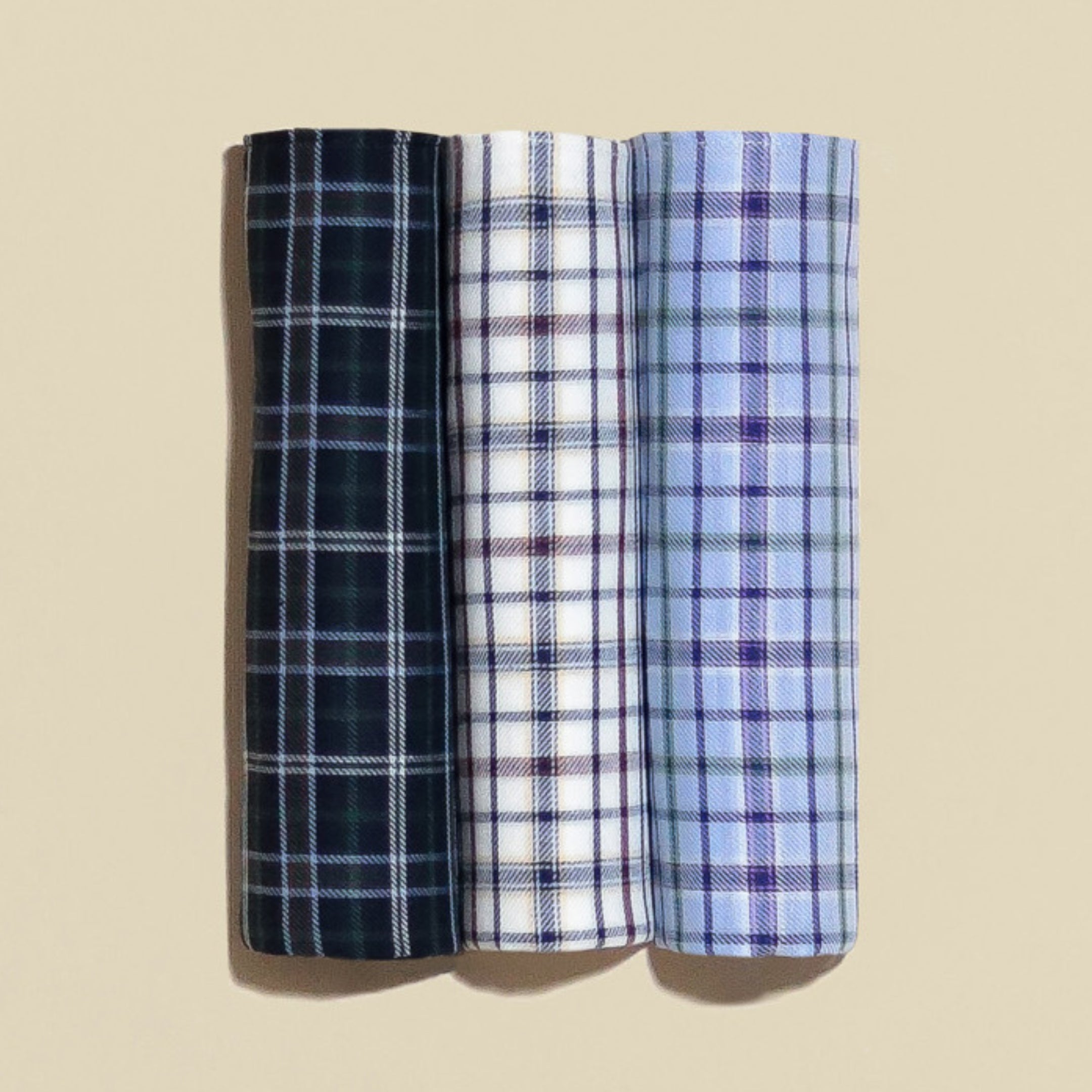 Men's Handkerchief Box Set - Plaid Classics