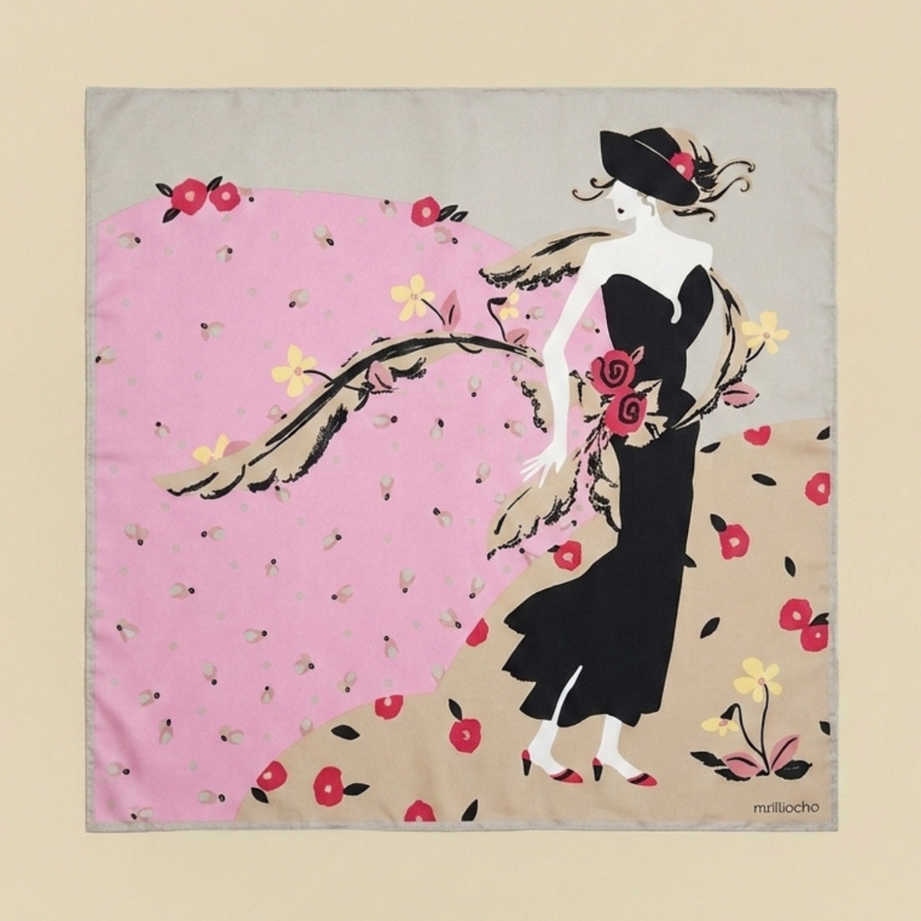Pastel Flora Ladies' Handkerchief
