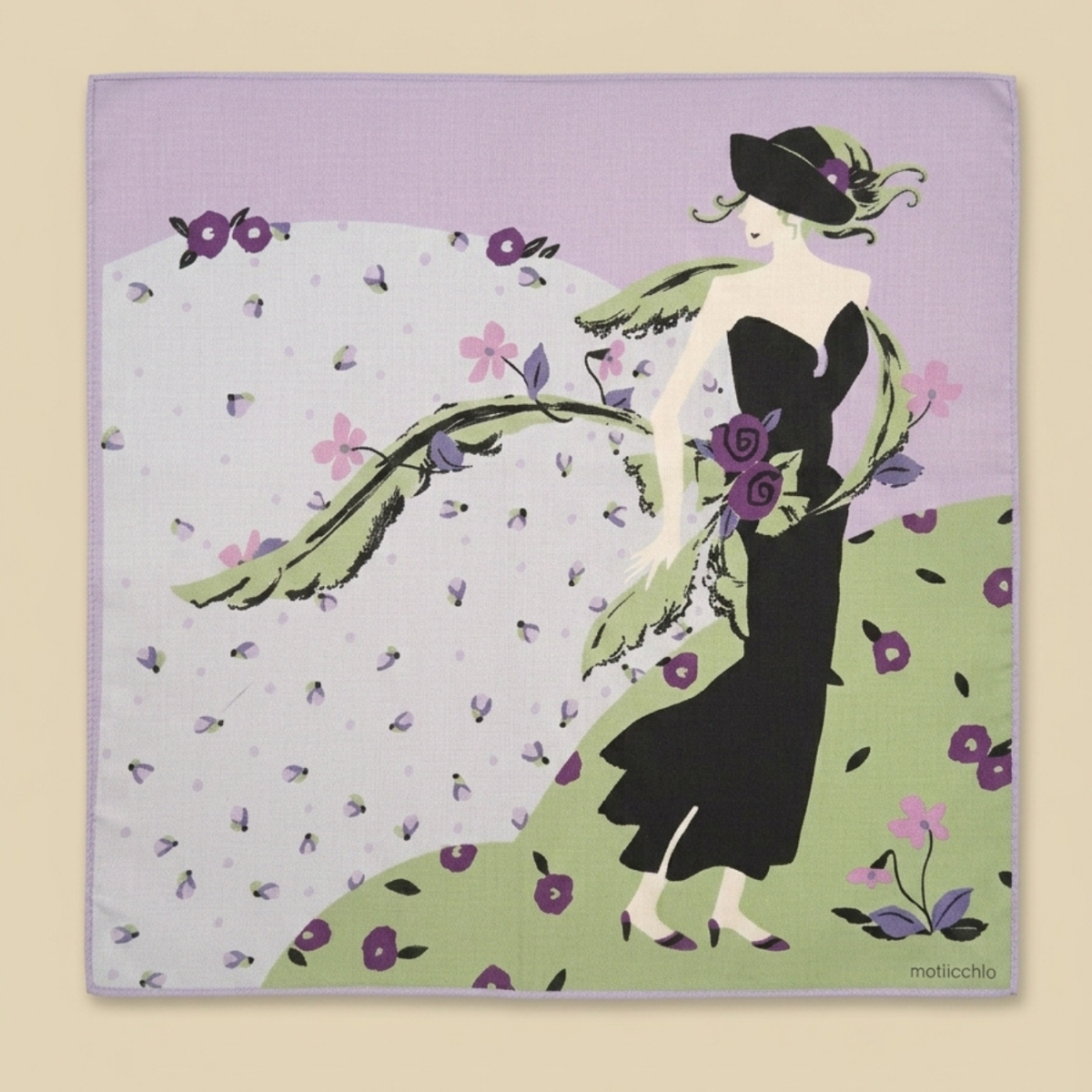 Pastel Flora Ladies' Handkerchief