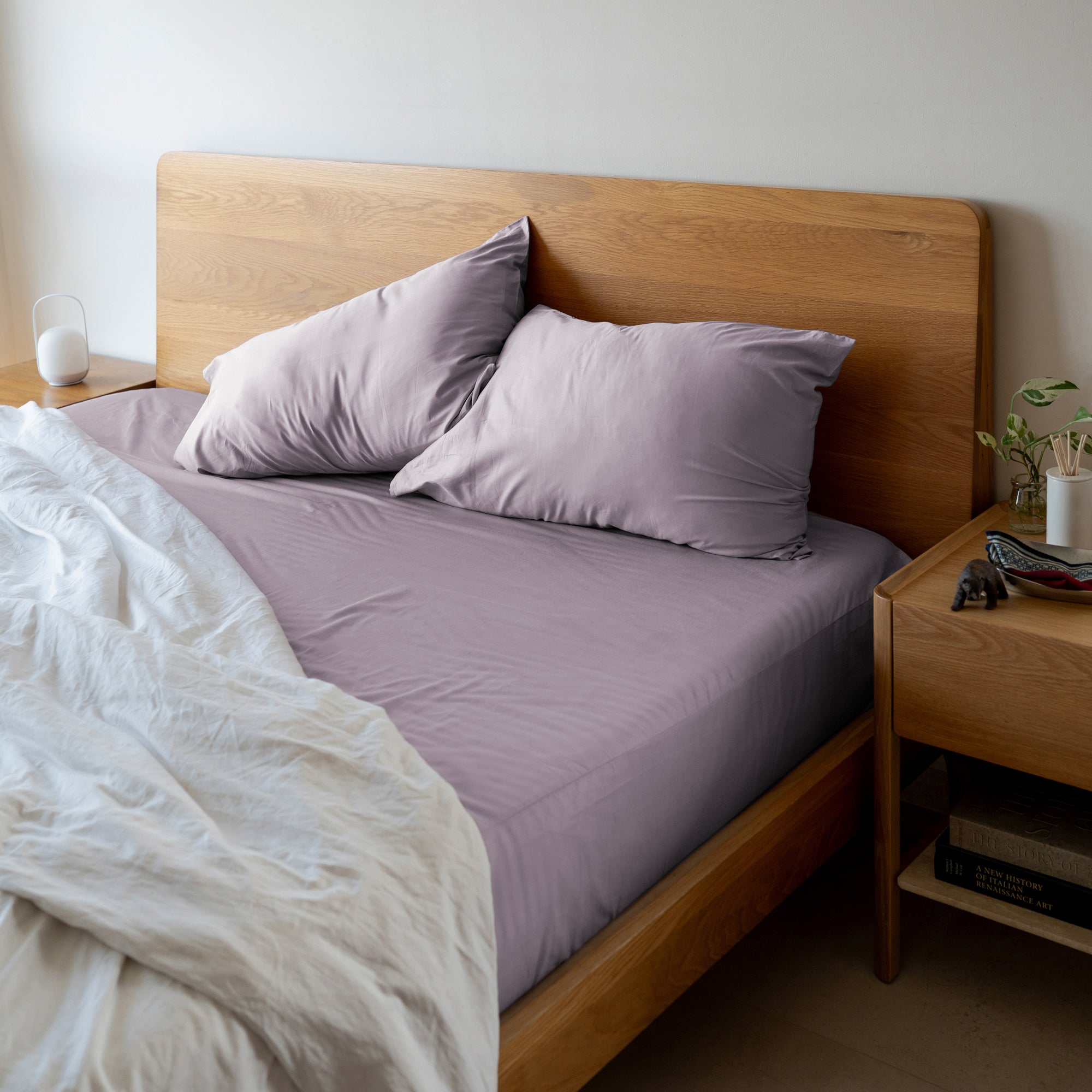 Premium Cotton Sateen Fitted Sheet Set