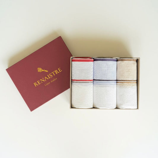 Men's Handkerchief Box Set - Classic Stripes