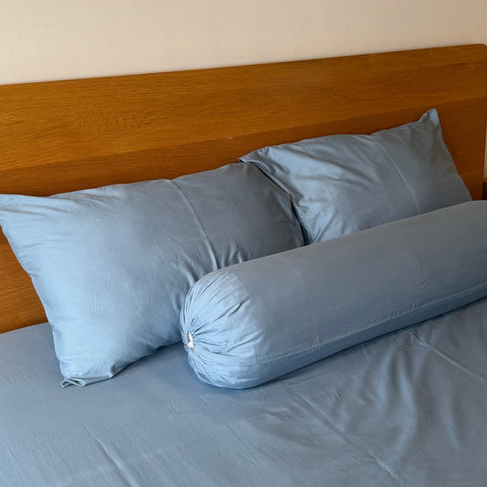 100% Premium Cotton Fitted Bedsheet Set - Silky Sateen Series