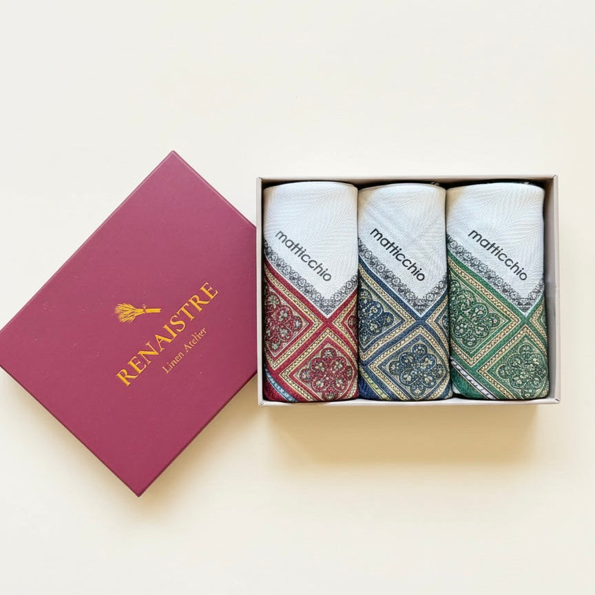 Men's Handkerchief Box Set - Palazzo Classic - Designed in Italy