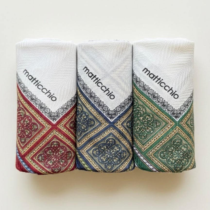 Men's Handkerchief Box Set - Palazzo Classic - Designed in Italy