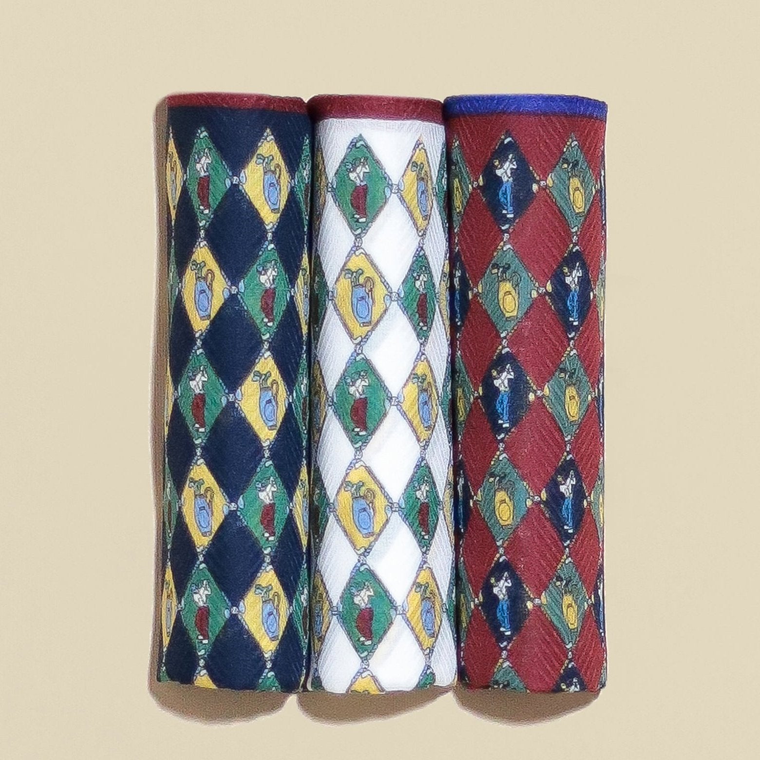 Men's Handkerchief Box Set - The Perfect Swing - Designed in Italy