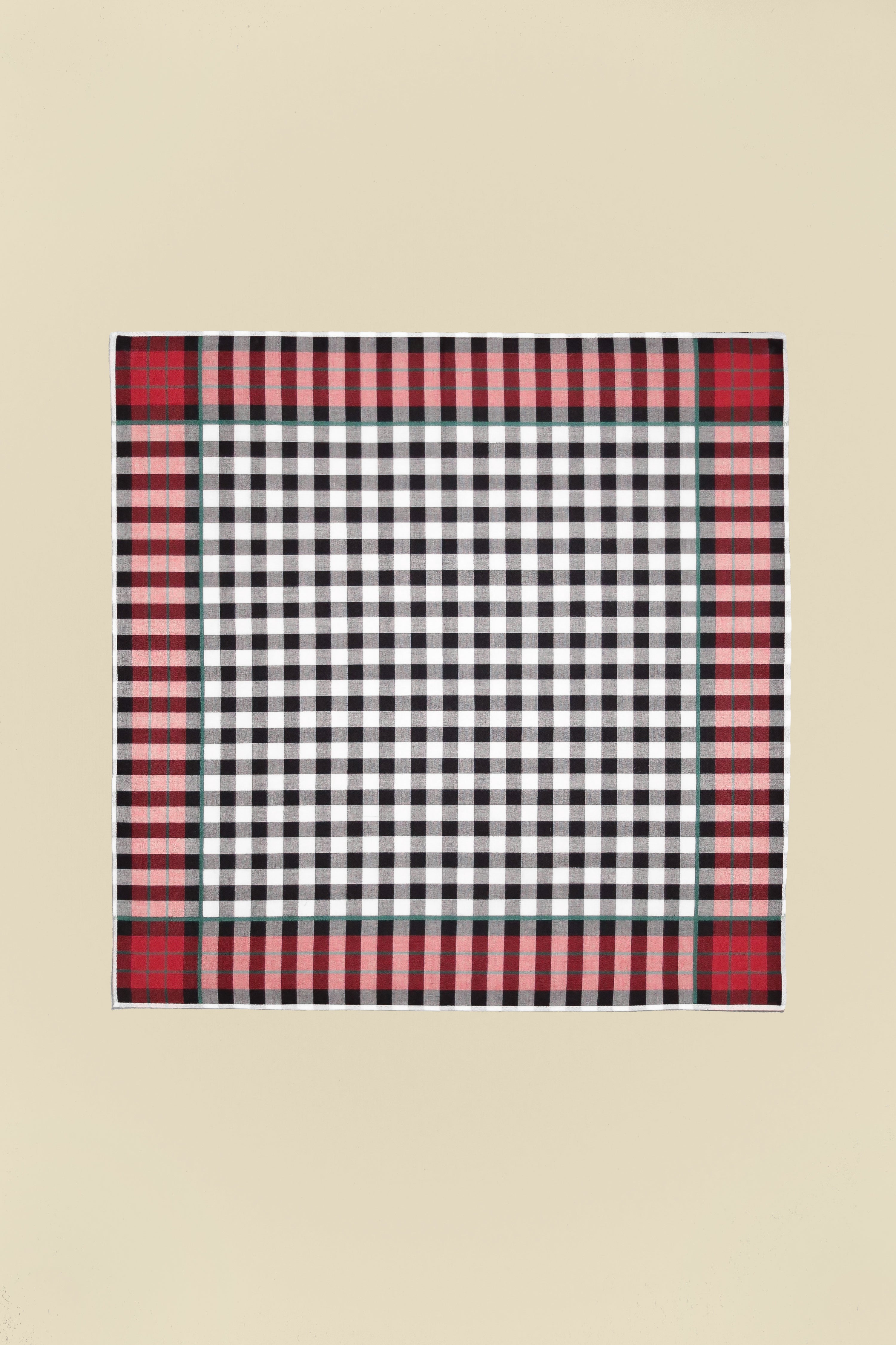 Men's Handkerchief Box Set - Bordered Checks