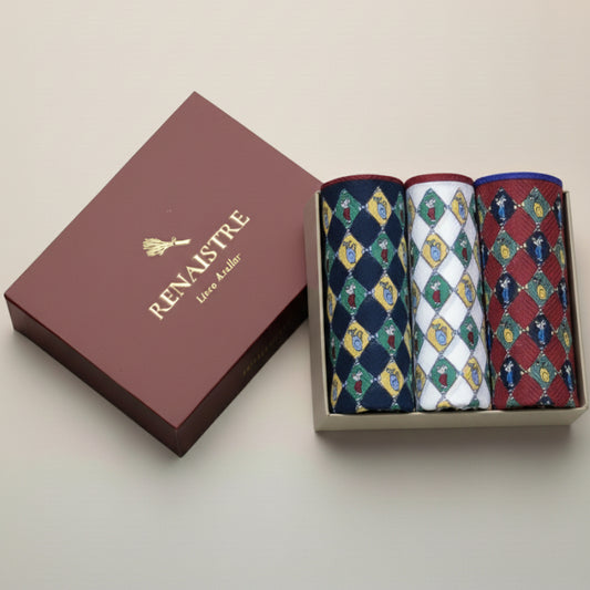 Men's Handkerchief Box Set - The Perfect Swing - Designed in Italy